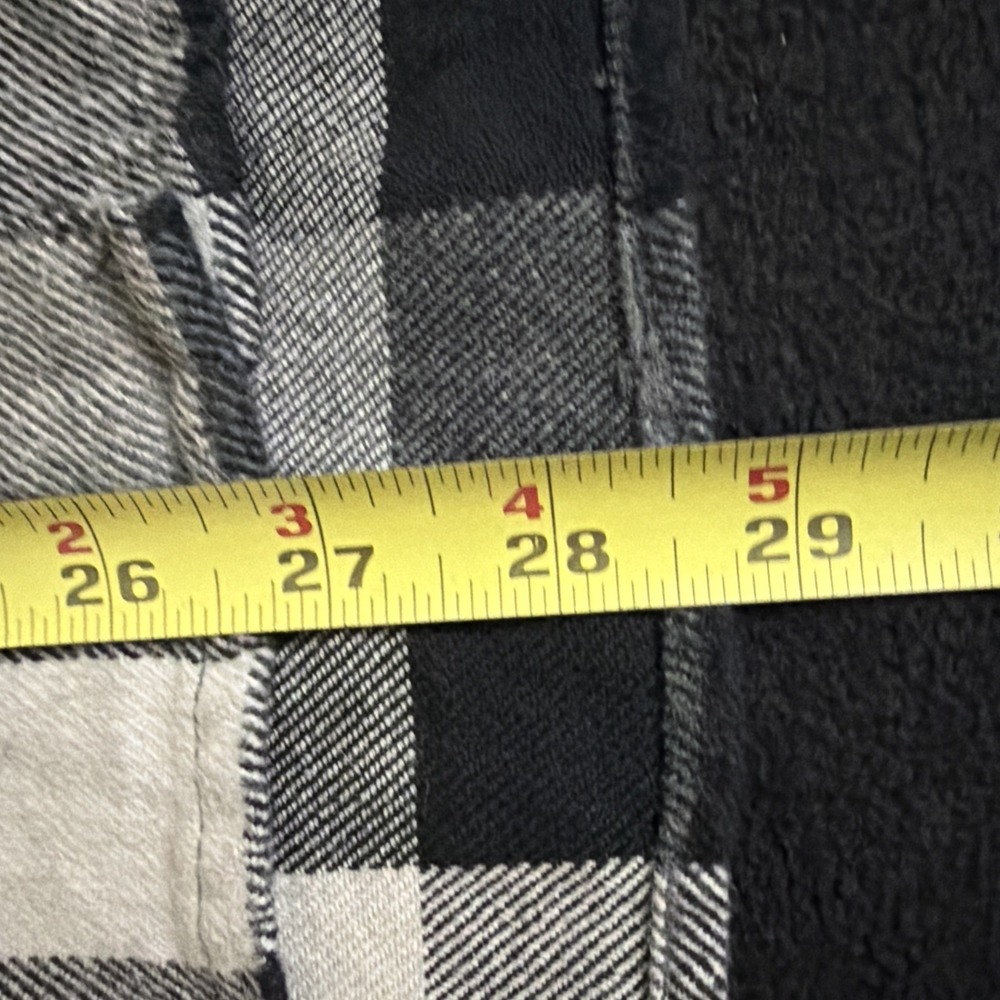 Womens Penfield M Flannel Black Plaid Double Flap Pockets LOGO Hudson Laundry Co - Picture 13 of 14